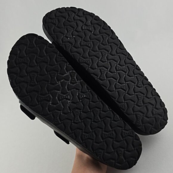 Josef Seibel Women's Black Two Strap Buckle Flat Sandal Slides Lightweight Sz 40 - Picture 12 of 13